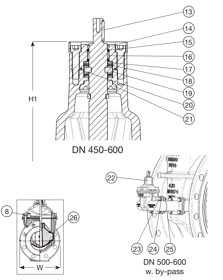 AVK VAN CỔNG MẶT BÍCH, PN10/16