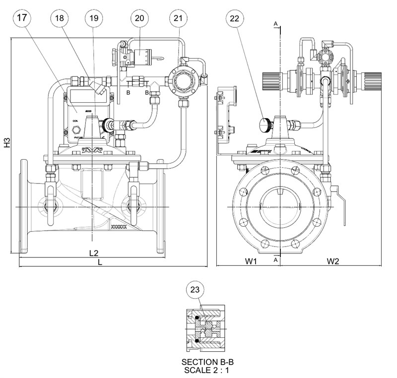 AVK VAN ĐIỀU KHIỂN ÁP LỰC HAI CHẾ ĐỘ, CÀI ĐẶT THEO THỜI GIAN