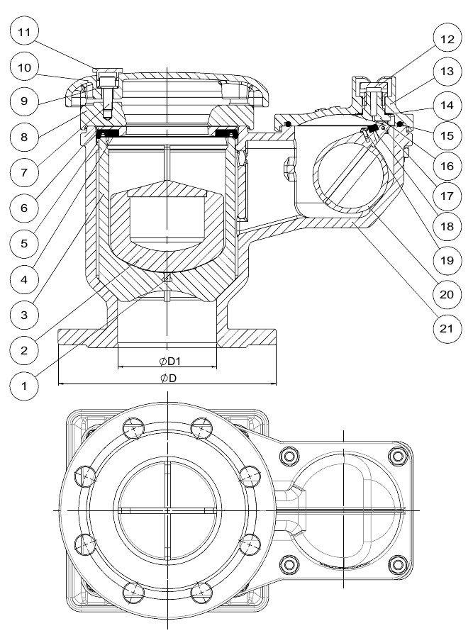 AVK VAN XẢ KHÍ BẦU ĐÔI, PN10/16