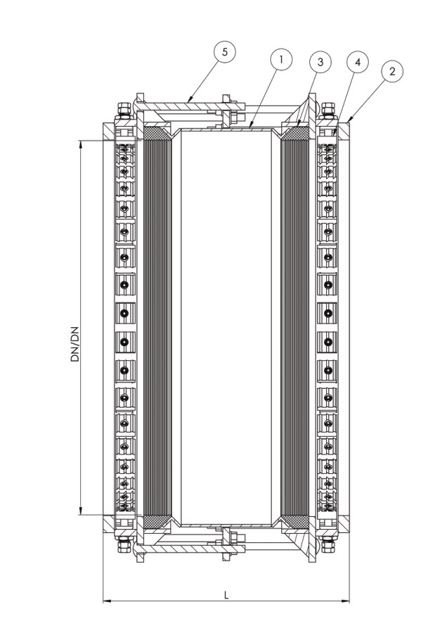 AVK Mối nối thẳng (EE) kèm vòng kẹp - SD