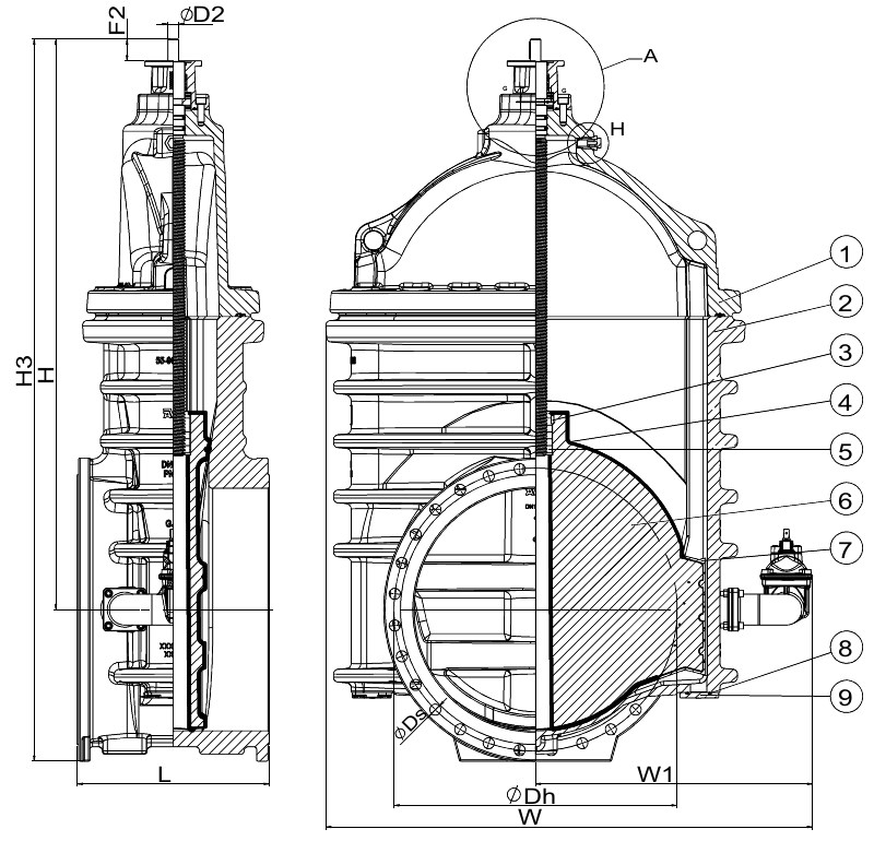 AVK VAN CỔNG MẶT BÍCH, EN 1074, PN16