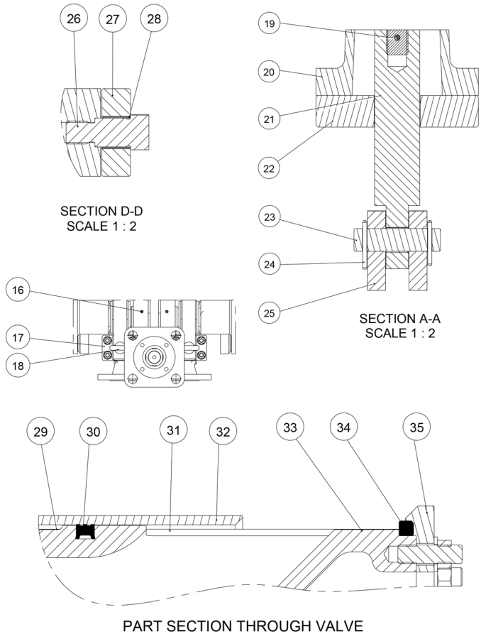 AVK VAN XẢ KIỂU FIXED CONE, PN16