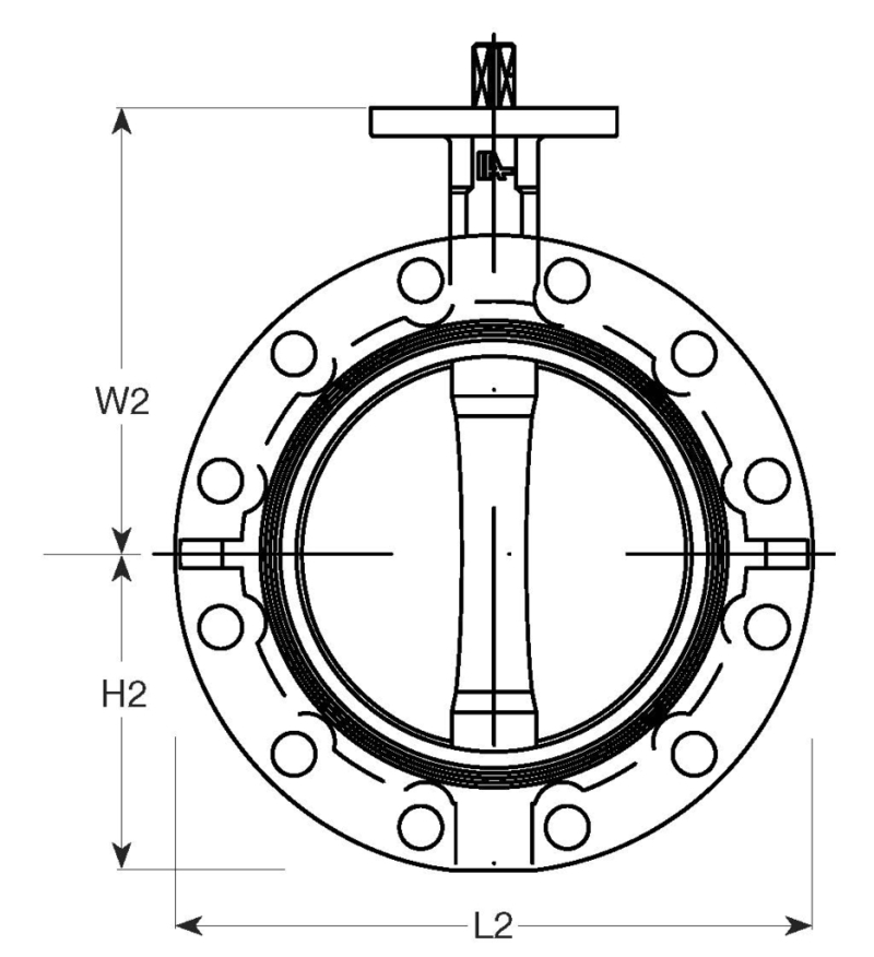 AVK VAN BƯỚM ĐỒNG TÂM KIỂU U-SECTION, SERIES 820/20 PN10/16